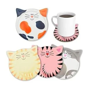 Juego de 4 posavasos divertidos para bebidas absorbentes_1