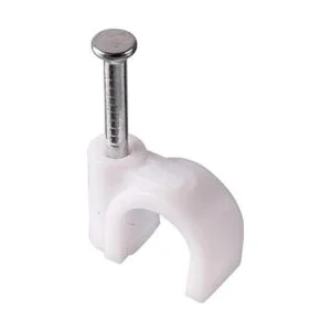 HUAREW 4 tamaños de 400 clips de acero de plástico blanco_7