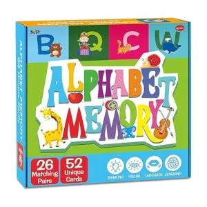 Juego a juego de alfabeto de memoria 26 pares de 52_5