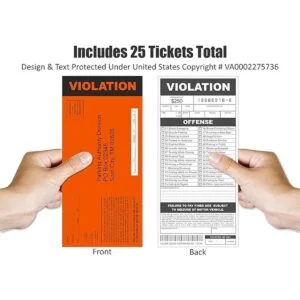 Broma de boletos de estacionamiento falsos cantidad 25_2