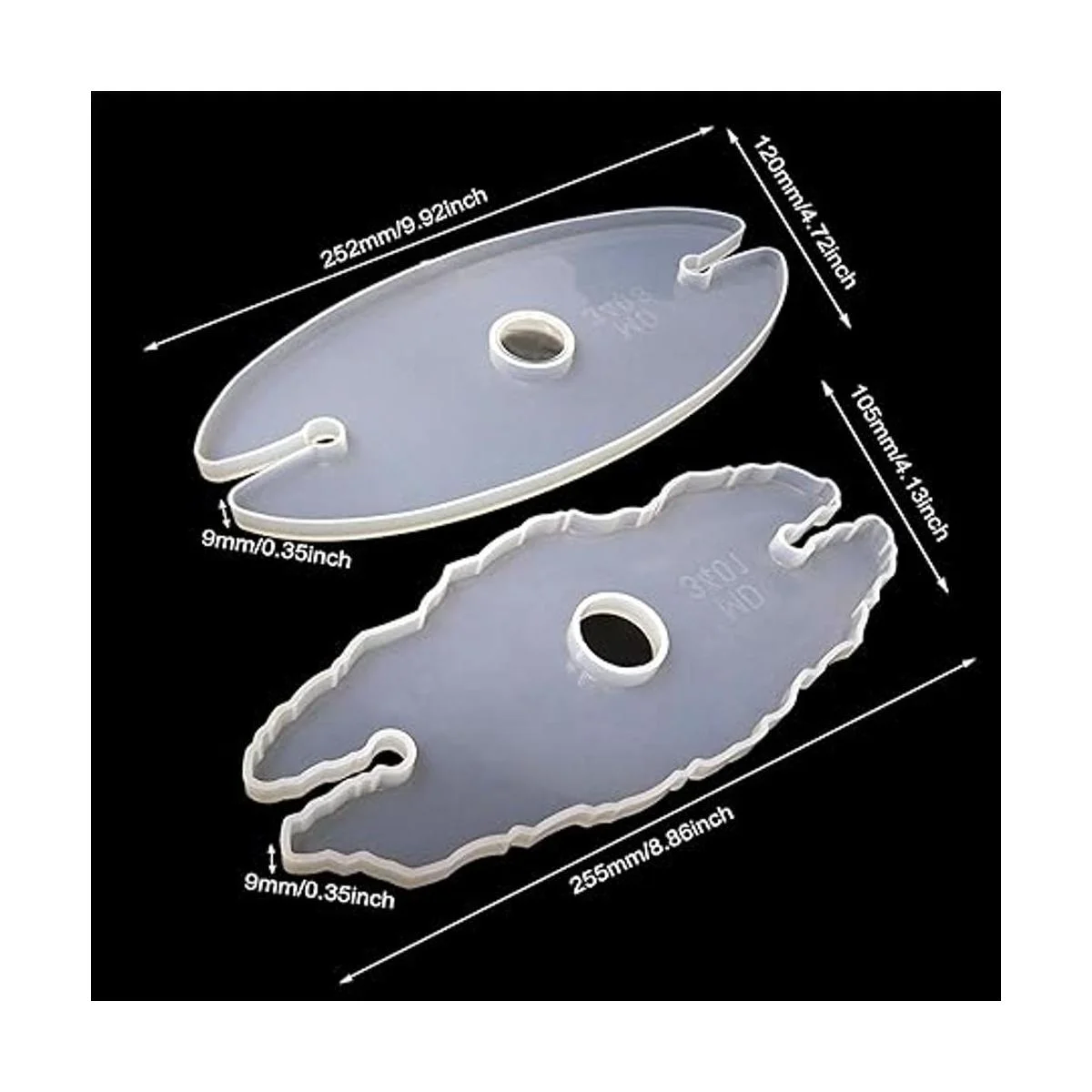 Honbay 2 moldes de silicona para soporte de vino moldes_2