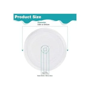 Gemroom Farberware Galanz Bandeja pequeña de cristal para_2