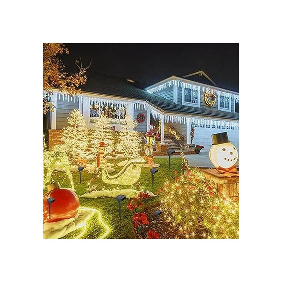 Dazzle Bright Paquete de 2 luces solares al aire libre_2