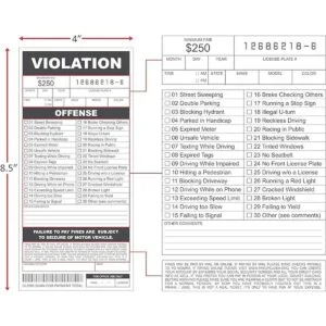 Broma de boletos de estacionamiento falsos cantidad 25_3