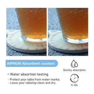 Juego de 4 posavasos divertidos para bebidas absorbentes_2