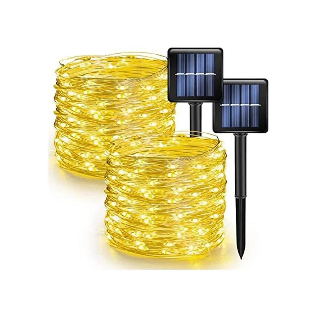 Dazzle Bright Paquete de 2 luces solares al aire libre_1