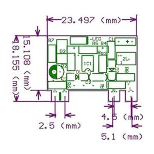 Acxico Módulo de placa de 12 V 300 mA Mini ACDC 110 V 120_4