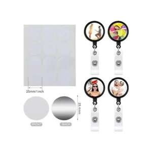 Hotop Calcomanías de aluminio en blanco de sublimación de_3