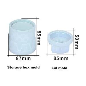 Caja de almacenamiento de mariposas molde de resina de_7