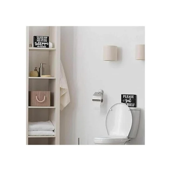 2 piezas divertidas de decoración de baño de granja You_4