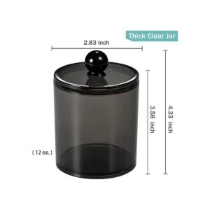 Paquete de 6 tarros de boticario Qtip para baño con_3