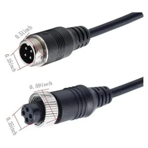 PEN 10FT3M coche 4Pin Aviación Video ExtensionCable para_2