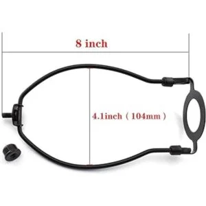 DTTRA Soporte para arpa de lámpara de 8.0 in y base de_3