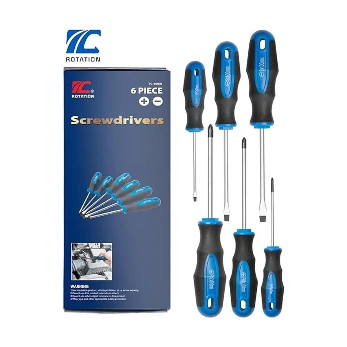 Juego de 6 destornilladores de punta magnética 3 Phillips_7