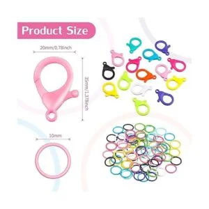 Clips de plástico duro multicolor cierres de pinza de_2