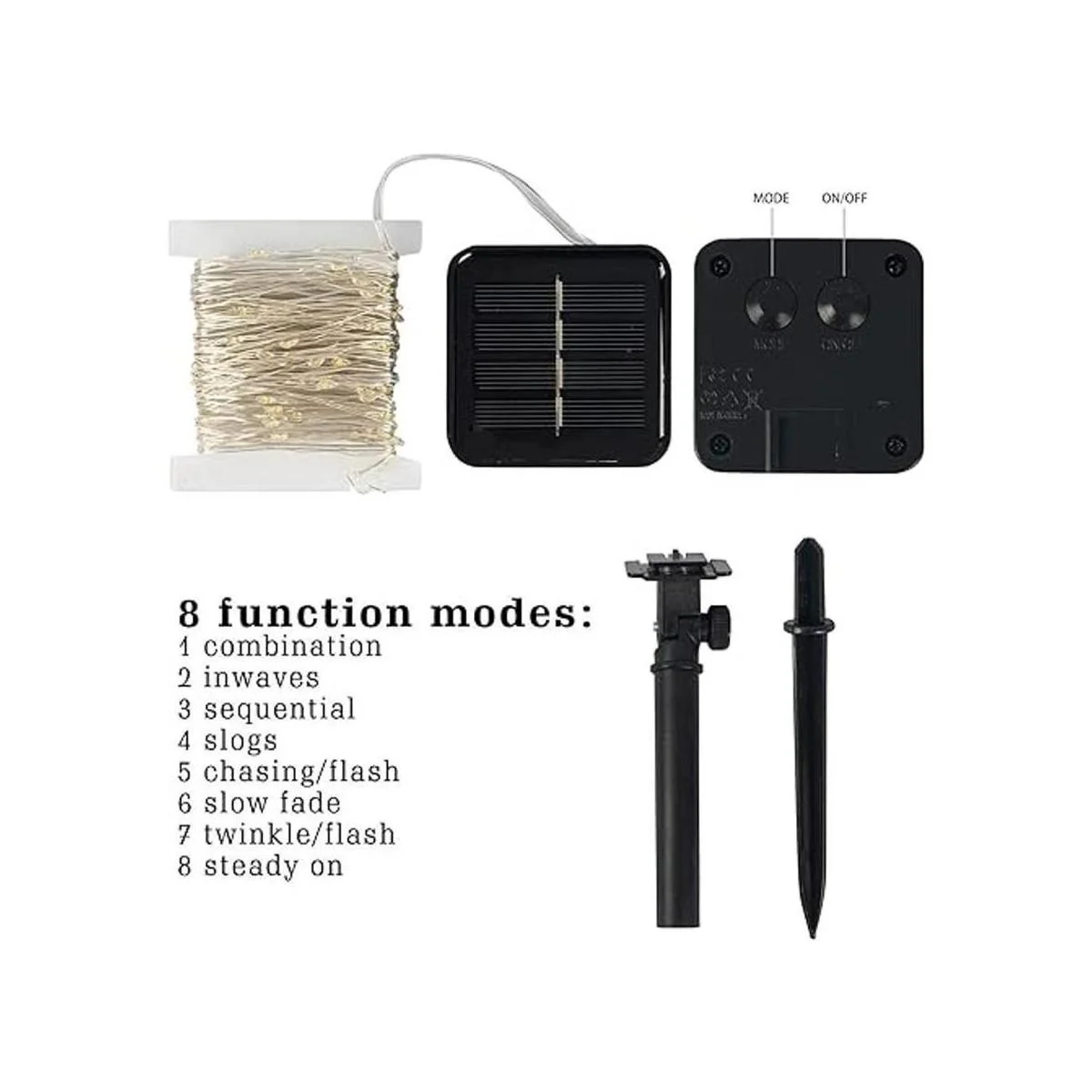 Dazzle Bright Paquete de 2 luces solares al aire libre_3