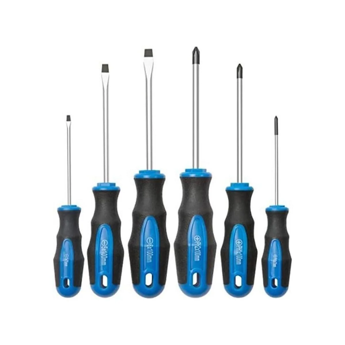 Juego de 6 destornilladores de punta magnética 3 Phillips_1