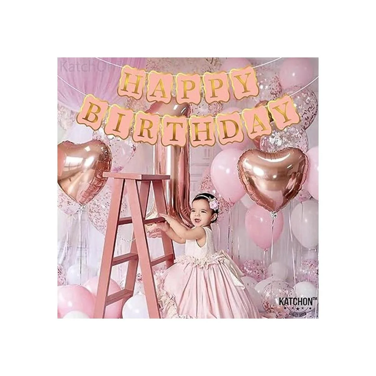 Banner brillante y dorado rosa de feliz cumpleaños_3