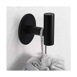 Gancho autoadhesivo para toallas gancho negro mate_4