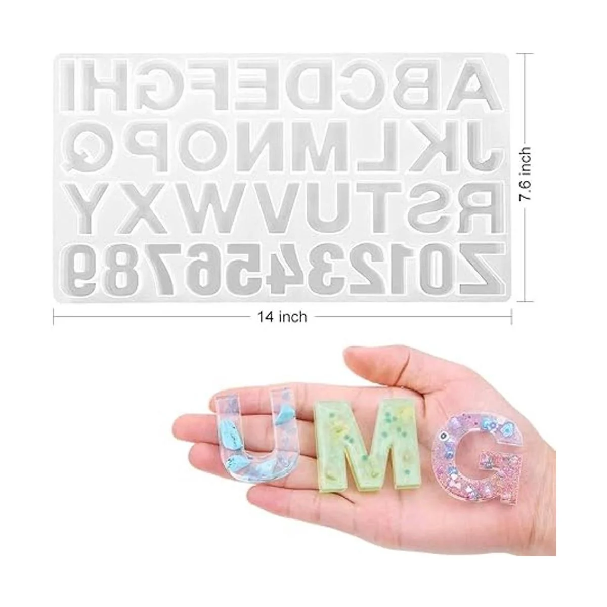 Lohasky Kit de moldes de fundición de resina de silicona_6