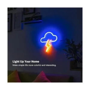 Letrero de neón LED de nube para decoración de pared_4