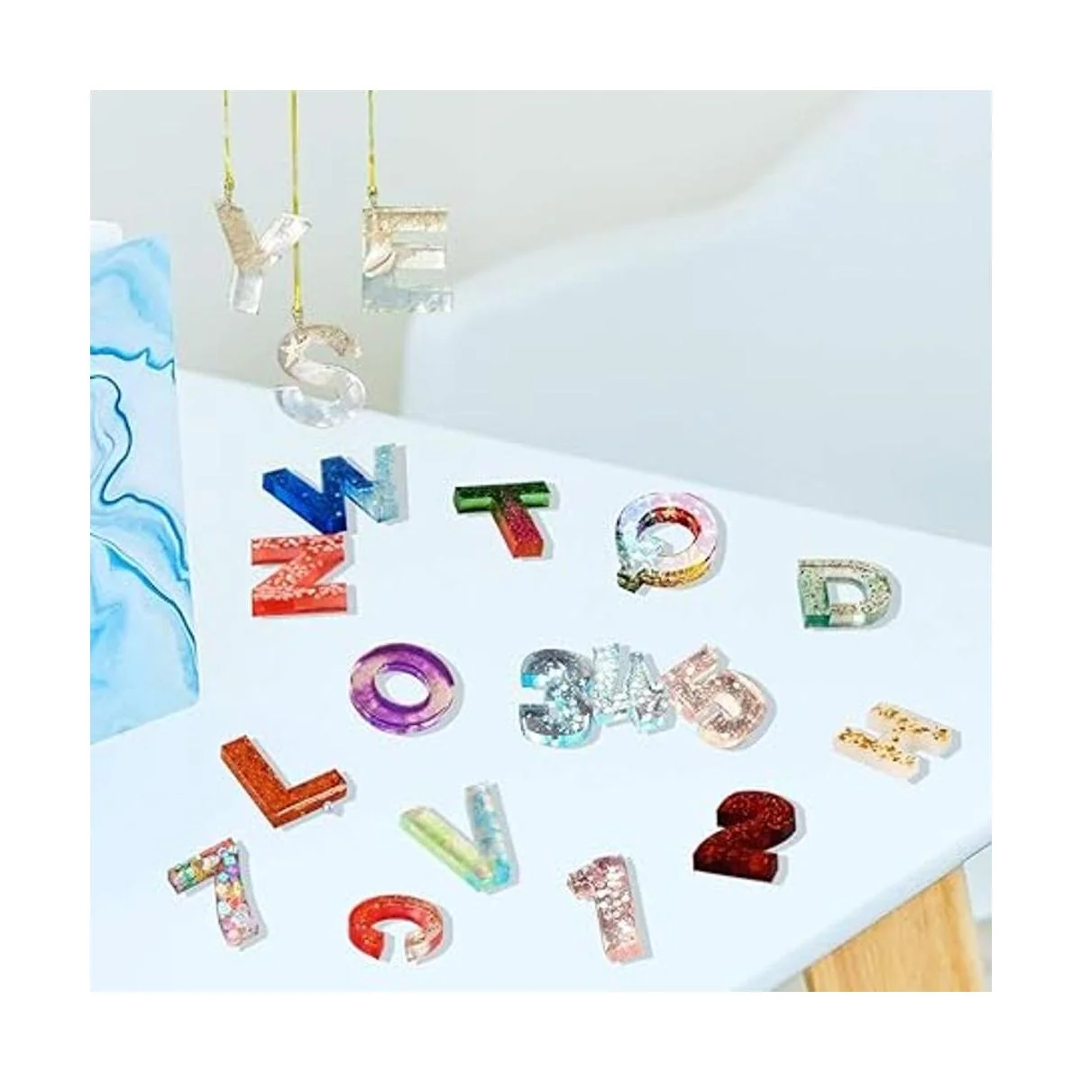 Lohasky Kit de moldes de fundición de resina de silicona_3