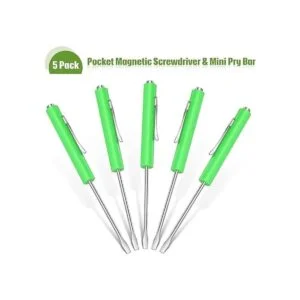 Juego de 5 destornilladores de bolsillo magnéticos con_4