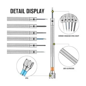 Juego de 13 destornilladores de reloj de micro precisión_3