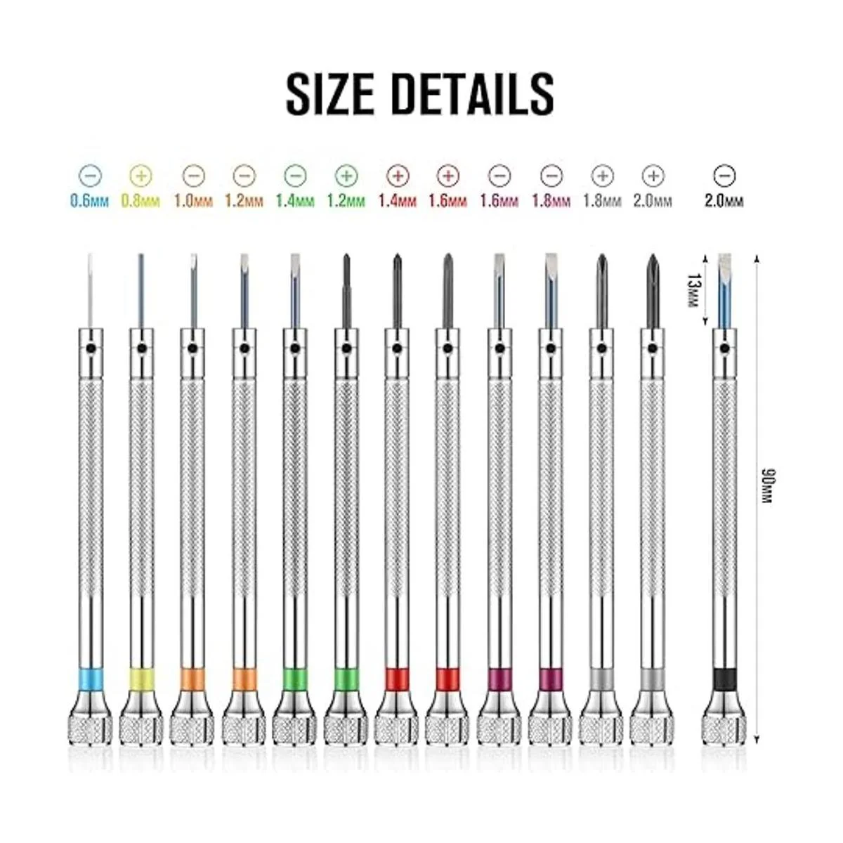 Juego de 13 destornilladores de reloj de micro precisión_2