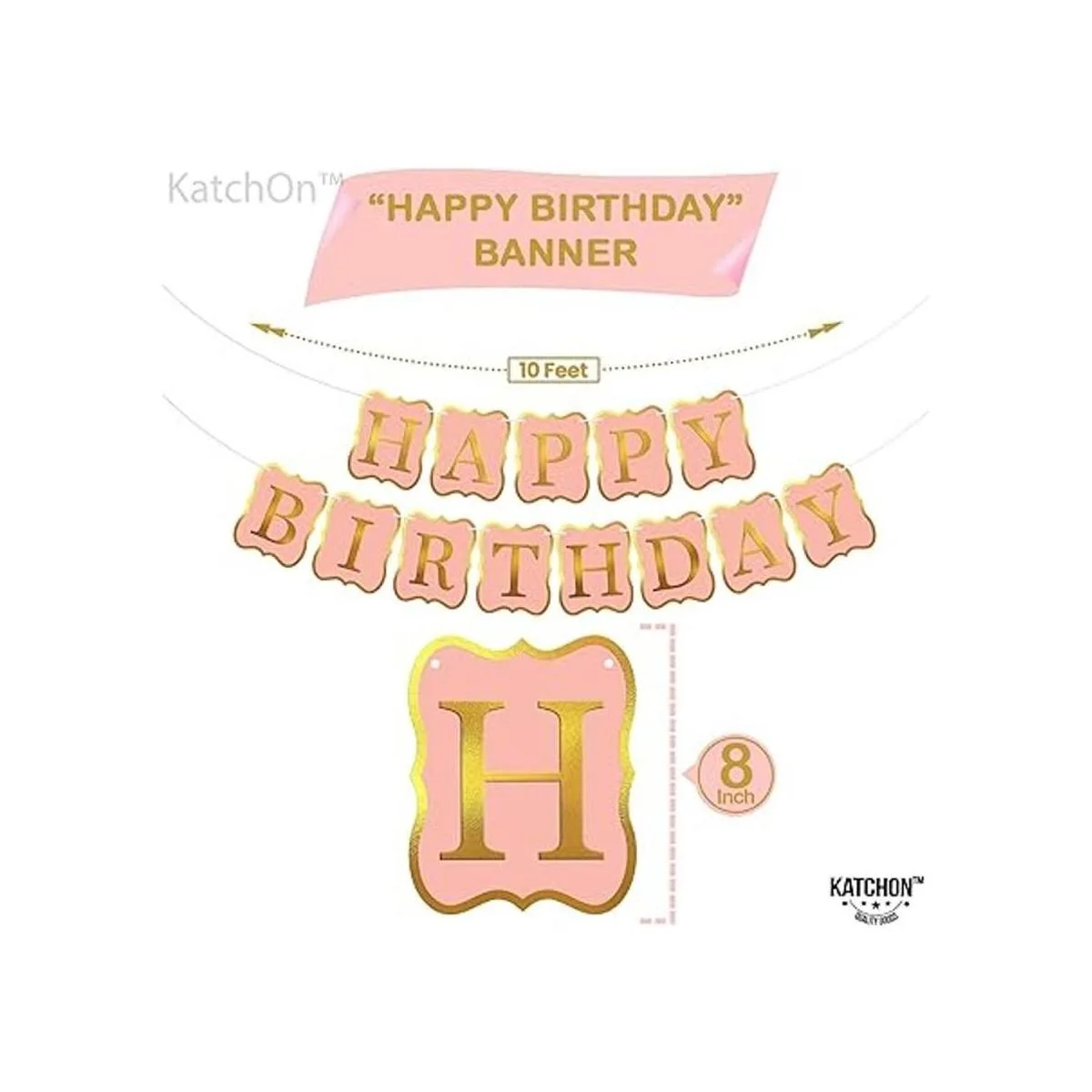 Banner brillante y dorado rosa de feliz cumpleaños_4