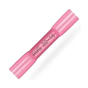 haisstronica 100 conectores de tope termocontraíbles rojos_1