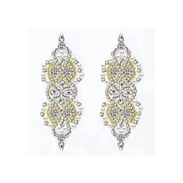FAMLEAF Apliques de diamantes de imitación 2 piezas_1