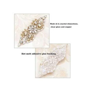 FAMLEAF Apliques de diamantes de imitación 2 piezas_4