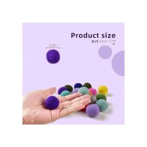 Luckforest Bolas de fieltro de lana natural 30 unidades_7