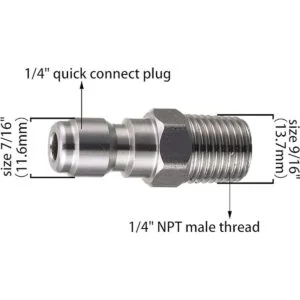 Tool Daily Acoplador para lavadora a presión conector de_2