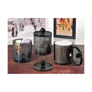 Paquete de 6 tarros de boticario Qtip para baño con_6