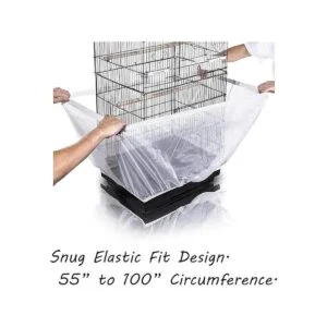 Tamu style Colector de semillas de jaula de pájaros_6