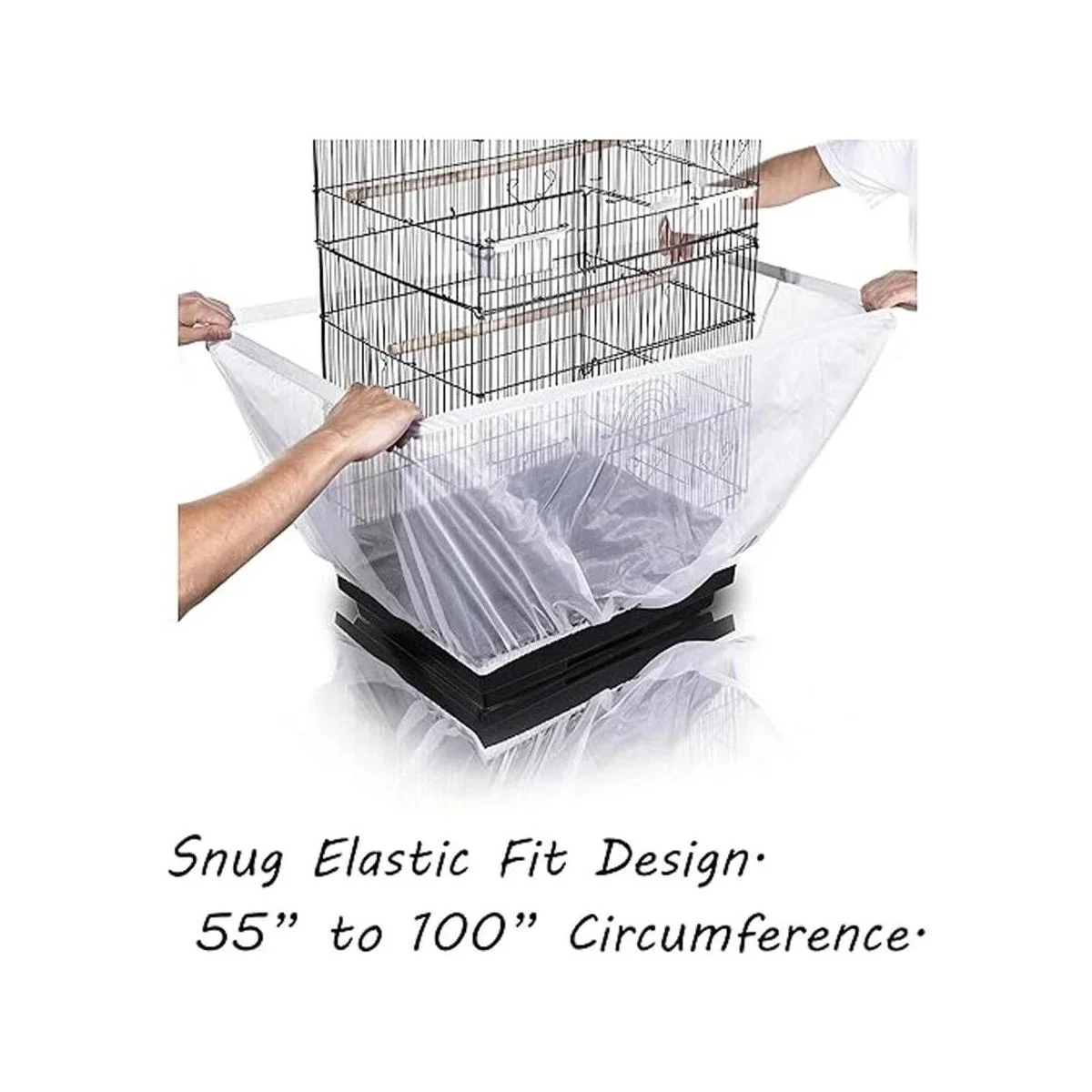 Tamu style Colector de semillas de jaula de pájaros_6