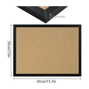 Tablero de anuncios de corcho de 15.7 x 12 pulgadas con_2