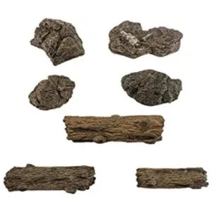 Figuras de jardín artificiales con diseño de roca de_1