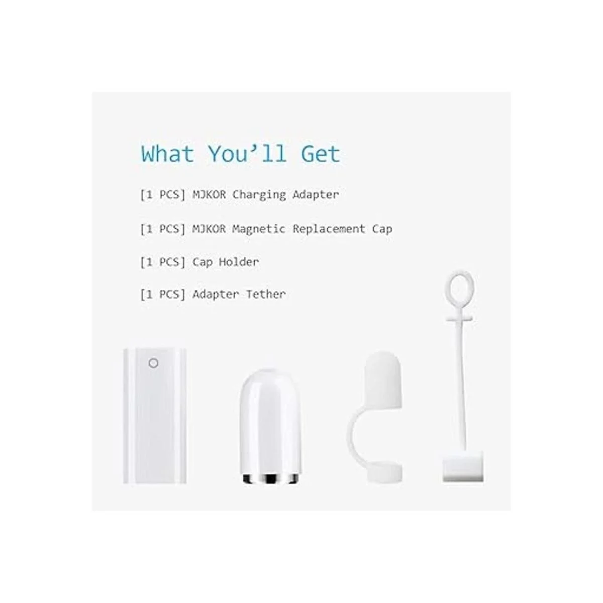 MJKOR Tapa de repuesto magnética y adaptador de carga para_5