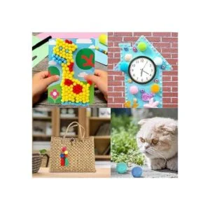 Luckforest Bolas de fieltro de lana natural 30 unidades_6