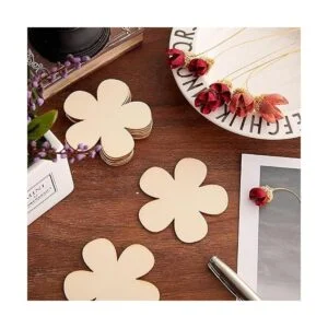 50 piezas de 3 pulgadas sin terminar recortes de flores de_7