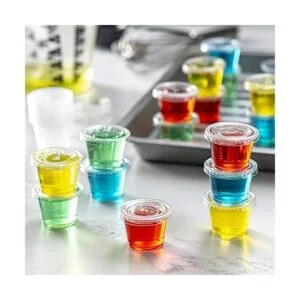 200 juegos 1 onza. Tazas con tapas recipientes de_3