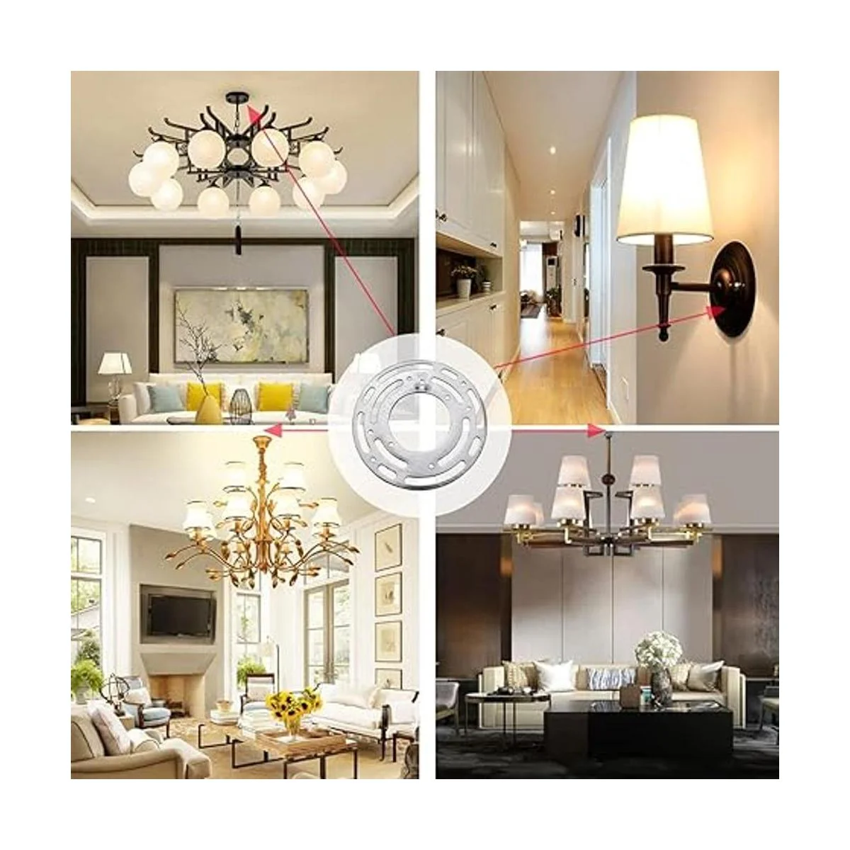 MARRTEUM Juego de 4 barras transversales de luz universal_5