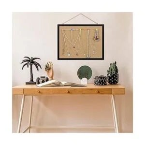 Tablero de anuncios de corcho de 15.7 x 12 pulgadas con_5