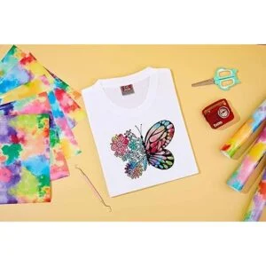 Tintnut TieDyeHtv Rainbow Iron On Vinyl8 hojas de vinilo_3