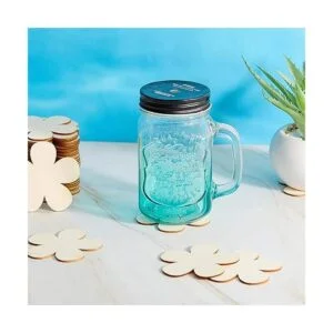 50 piezas de 3 pulgadas sin terminar recortes de flores de_6