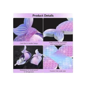 36 cajas de dulces de sirena cajas de regalo de cola de_3