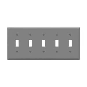 ENERLITES Five Gang Placa de pared para interruptor de_1
